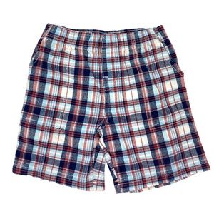 4/$12 💥♻ Carter's Plaid Red White & Blue Elastic Waist Shorts | Size 3T | 411